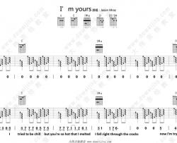 Jason,Mraz《Im Yours》吉他谱(A调)-Guitar Music Score